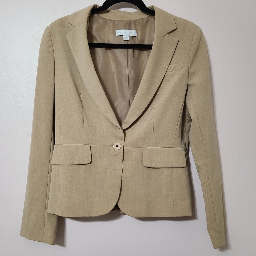 NY & Co. Khaki Blazer sz8